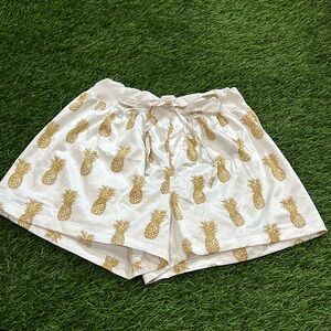 Royal Standard Women’s Silky pajama Short - Pineapple Print